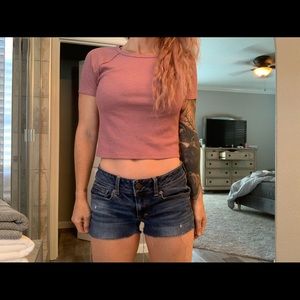 American eagle jean shorts size 6